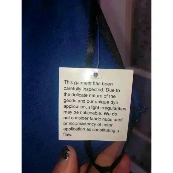 Royal blue Asymmetrical Scuba material Betsy & Adam Dress NWT Sz12 - Picture 8 of 11